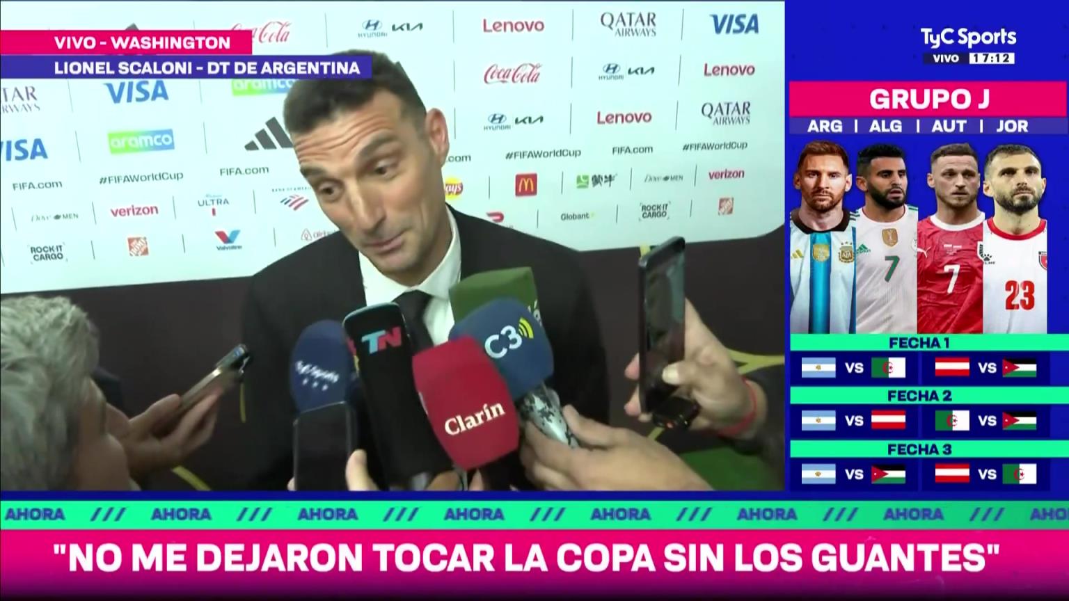 斯卡洛尼在抽签后：球员通常不会给我写信，没事~他们得先进名单