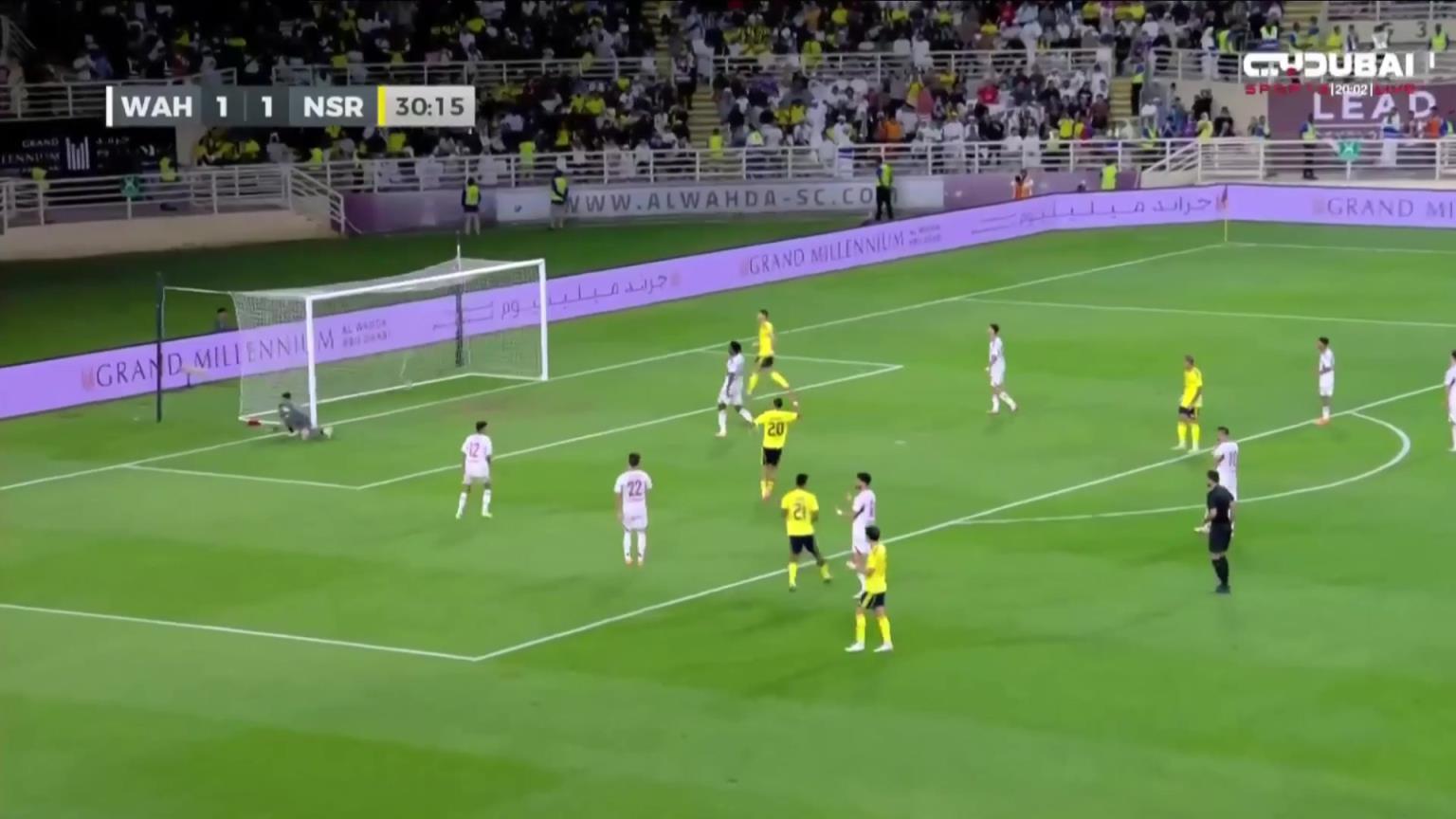 科曼内切破门，利雅得胜利2-1领先阿布扎比统一