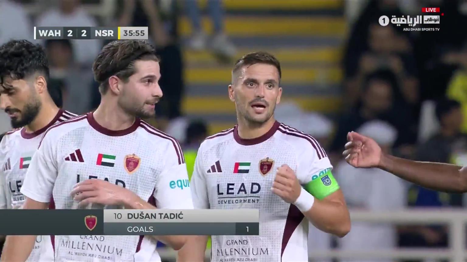 利雅得胜利2-2遭阿布扎比统一扳平！塔迪奇主罚点球破门！