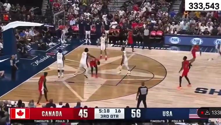 FIBA也有交手不懂就问，狄龙单打詹姆斯这球有推人吗