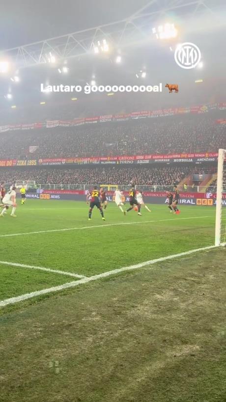 进球线路只有一条！现场视角再看劳塔罗精准抽射破门