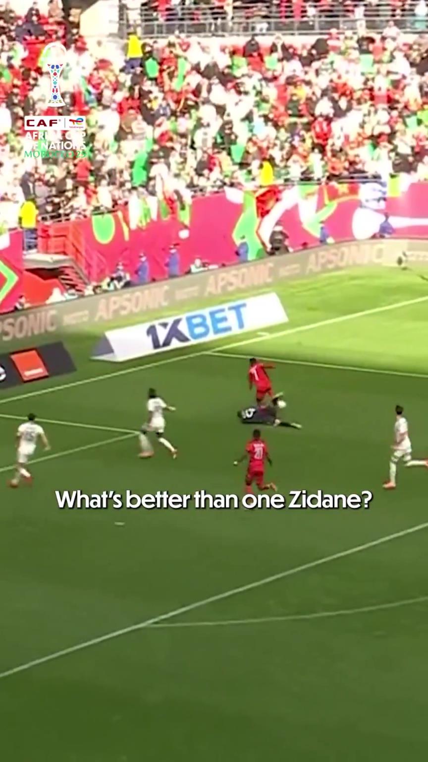 非洲籍！齐达内现场看他的儿子卢卡在非洲杯上做出精彩扑救