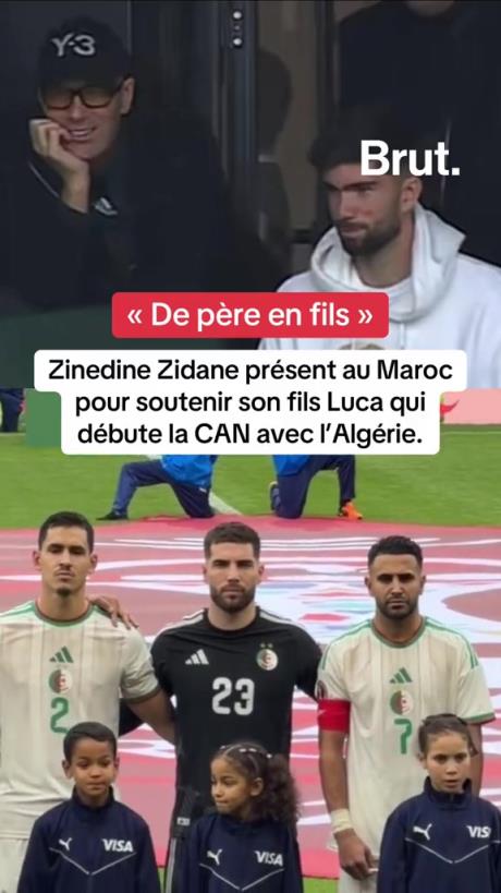 面露笑容！齐祖现身摩洛哥观看儿子代表阿尔及利亚出战非洲杯