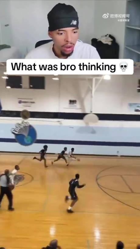 卧槽！黑人小孩这天赋简直炸裂啊！一记死亡隔扣看傻全场