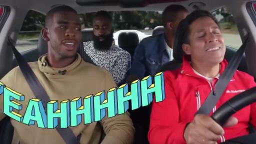 全程懵逼的哈登！名场面：保罗哈登阿里扎演绎后街男孩经典MV！