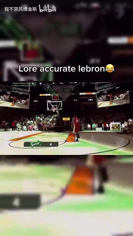 还能这么玩？网友在游戏中用詹姆斯完成了一记超级炸裂的扣篮~