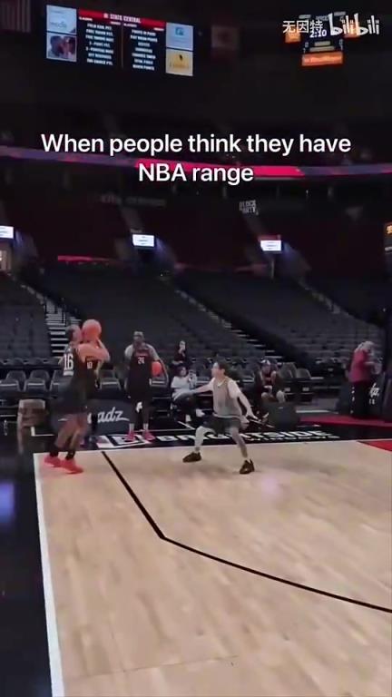 NBA三分线到底有多远？篮球爱好者在无对抗下的真实投篮表现！
