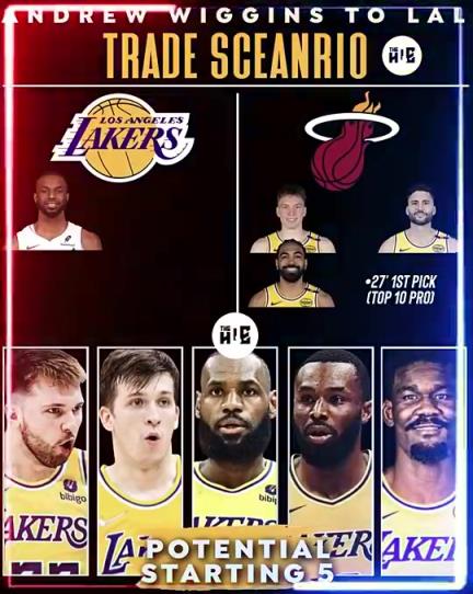 可行？美媒模拟交易：湖人得维金斯！送克莱伯克内克特文森特1首轮