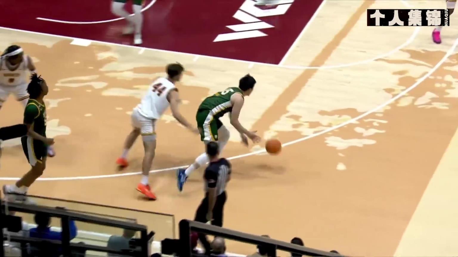 翻身跳投+上下步上！王俊杰ncaa首发25分钟得9分2板2断