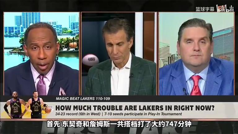 美国杨毅：詹东里同时在场，防守就漏洞百出！湖人首轮就会出局！