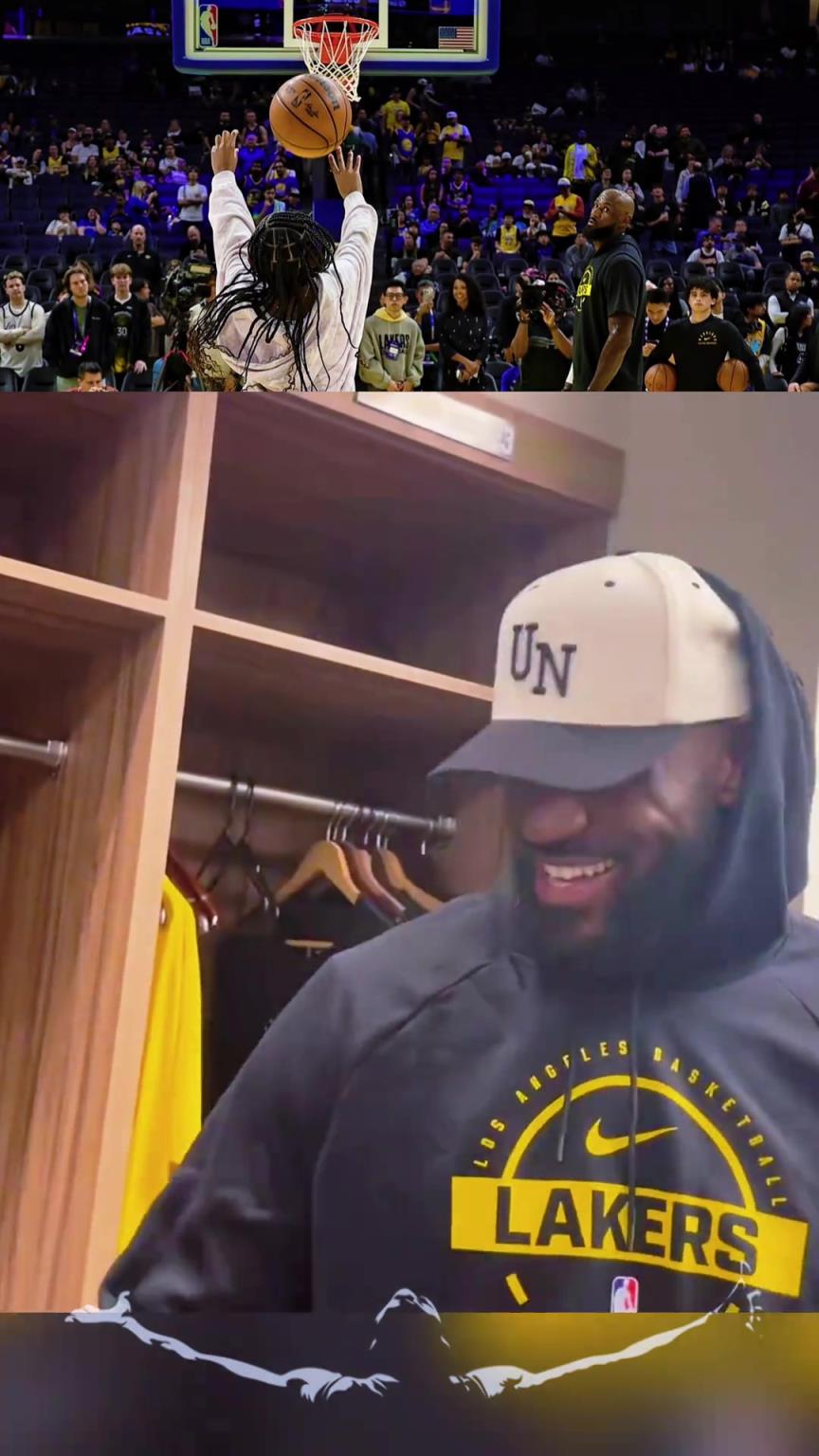 詹姆斯谈第一次带女儿朱莉客场之旅 :“她期待下一次旅行!