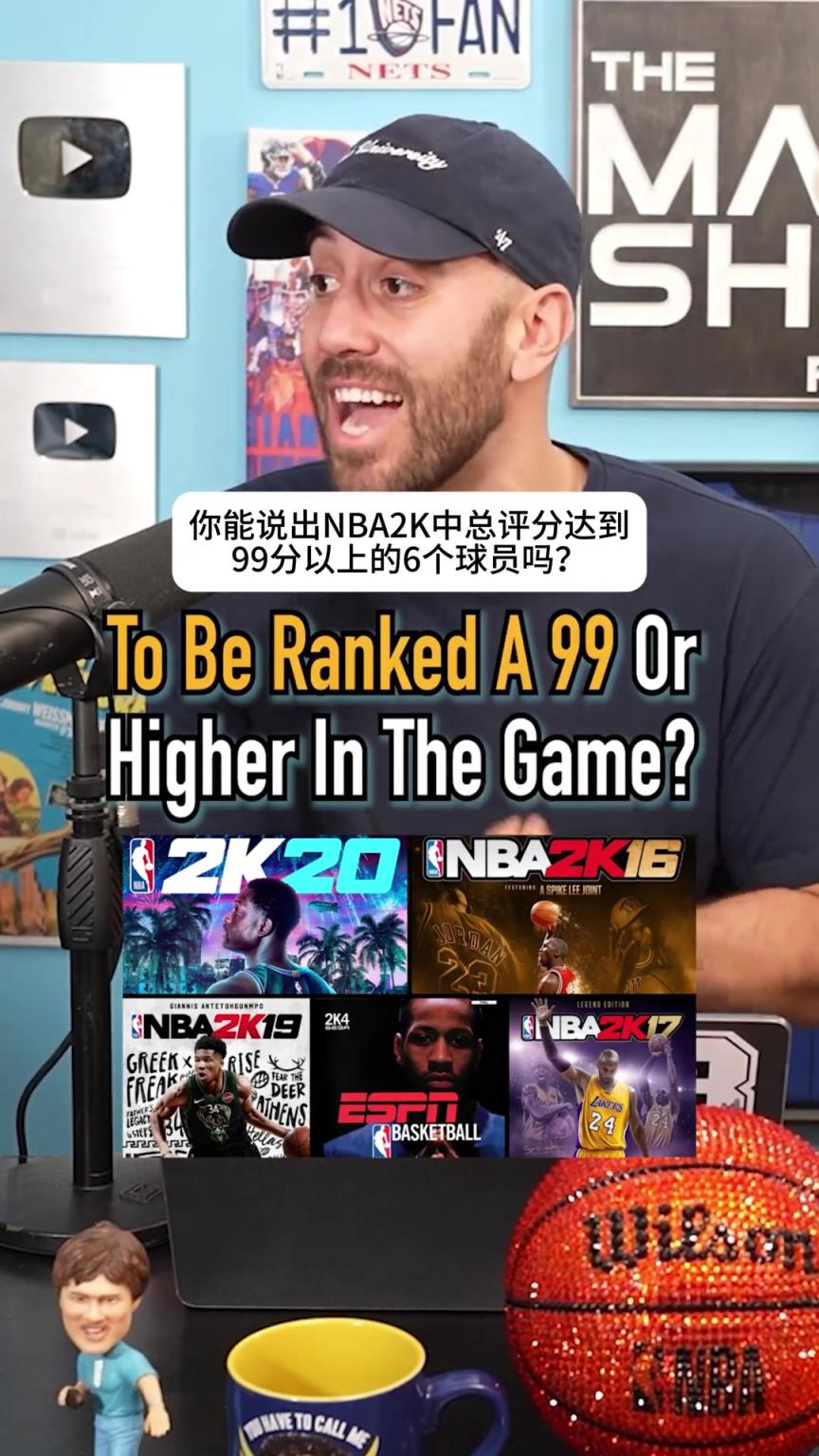 你能说出NBA2K历史中 总评分超过99的6个球员吗？