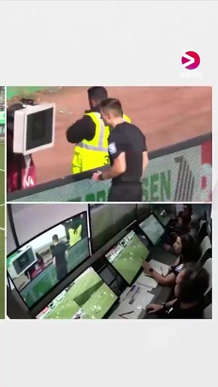 德乙联赛奇葩一幕：裁判看VAR时显示器断电，只因球迷拔了插头