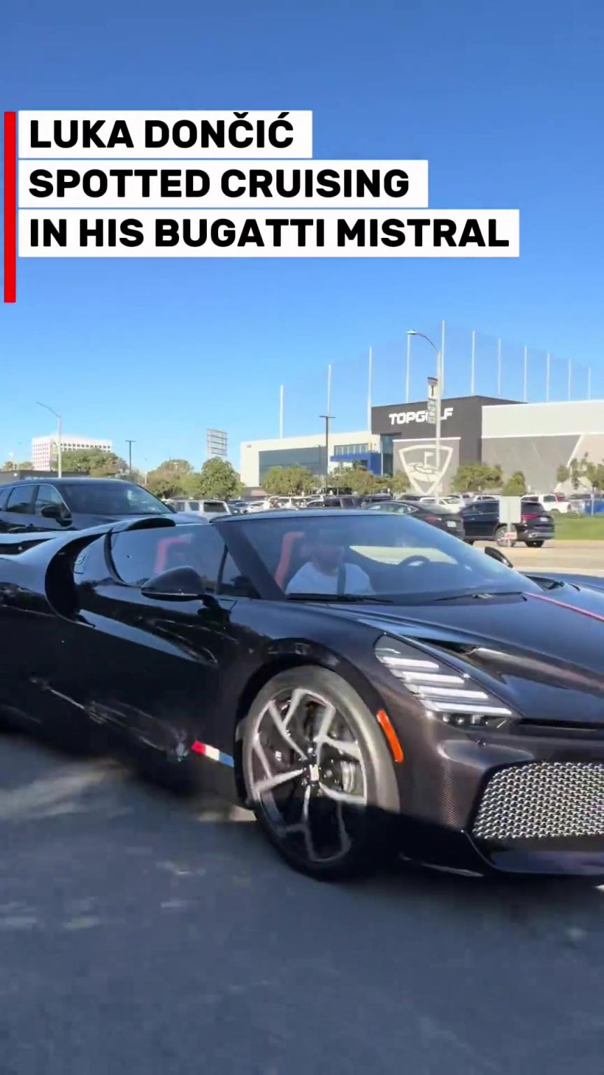 东契奇驾驶自己的百万美元豪车出现在洛杉矶街头！