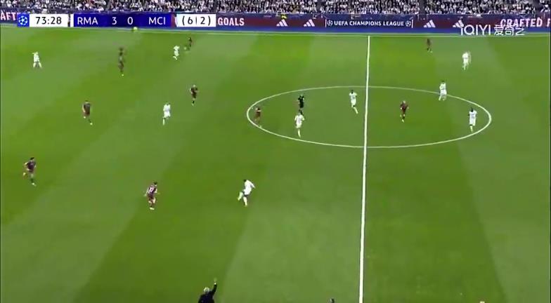 去年曼城对阵皇马70分钟0射正❗️黄健翔感慨：太屈辱了这表现