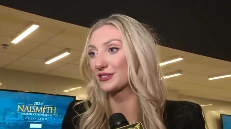 光看颜值是什么水平?库里教妹布林克此前的采访!好美的眼睛!