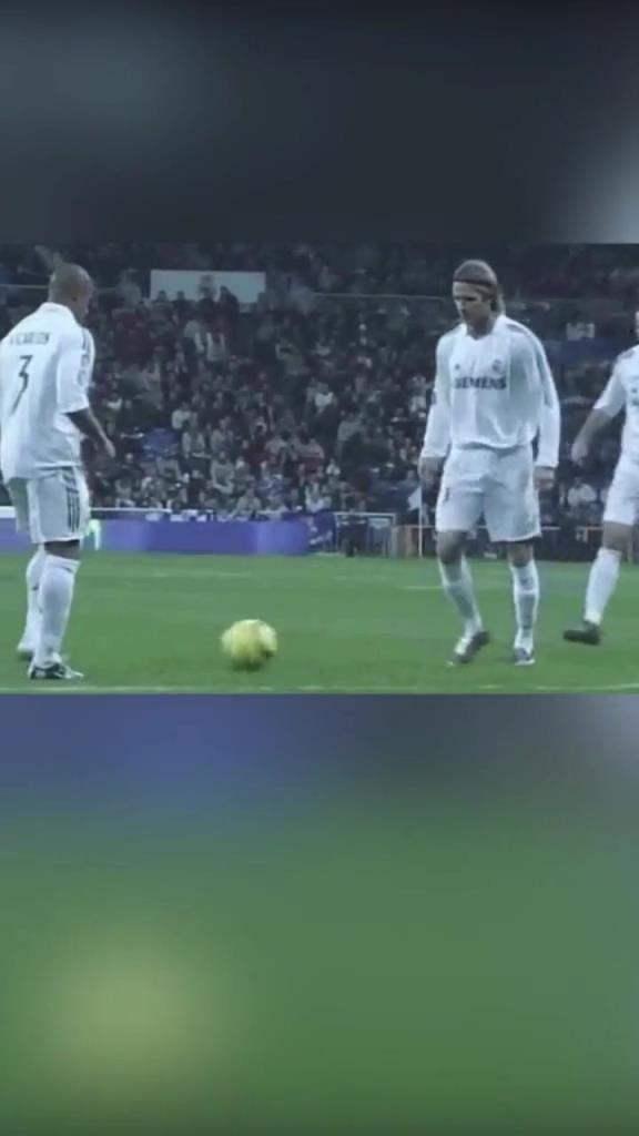 你让门将怎么守？卡洛斯+小贝站一起就是噩梦！