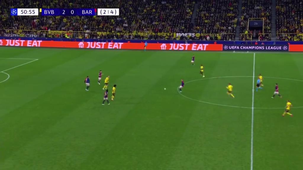 中流砥柱！德容在欧冠球队逆风局时的表演！