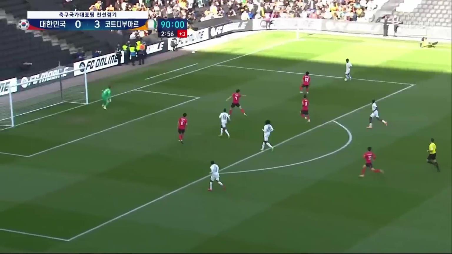 韩国0-4惨败!科特迪瓦反击破门,韩国解说崩溃惨叫:啊啊啊啊啊!