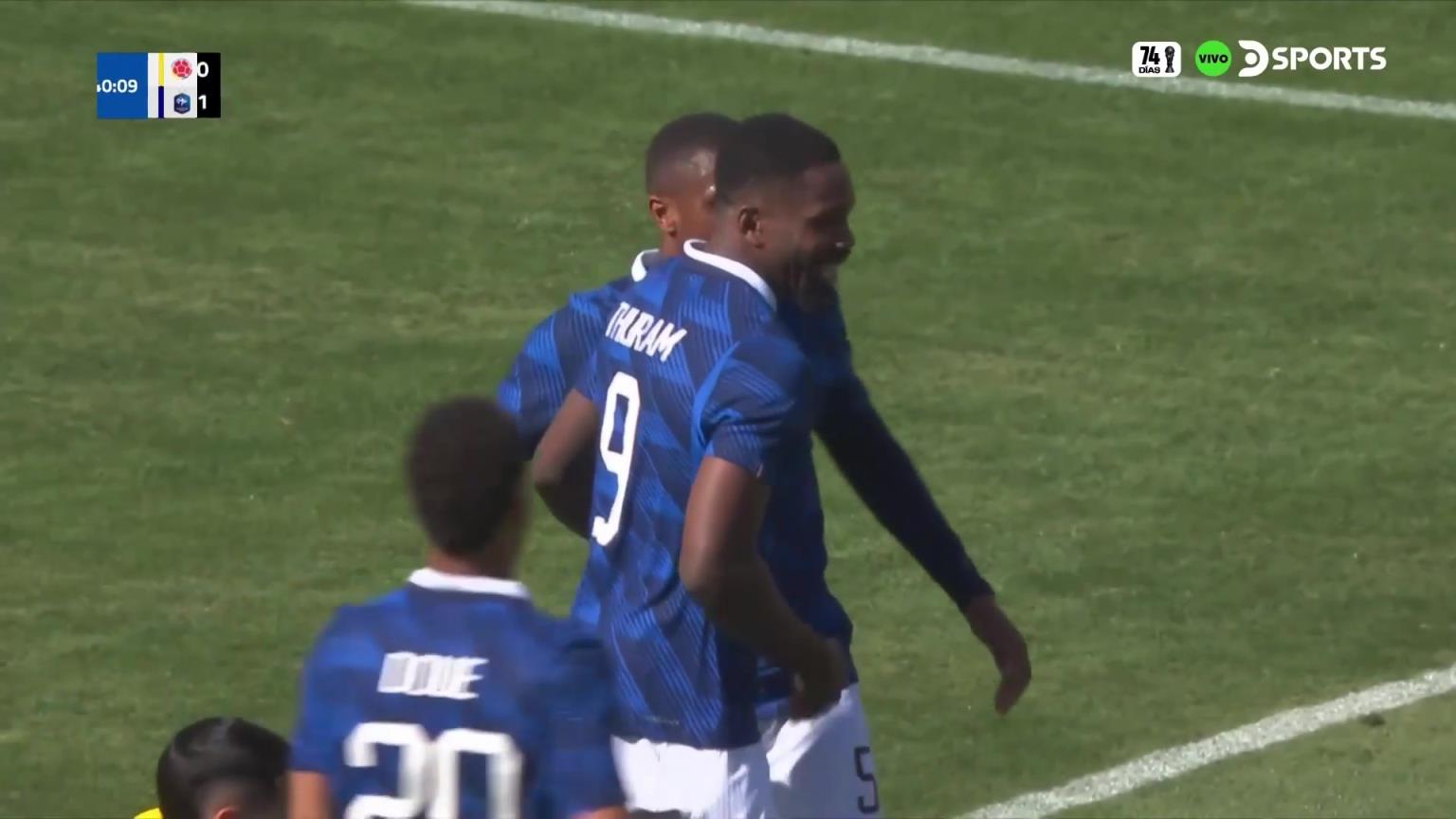 法国再下一城！阿克利乌舍传中，图拉姆头球攻门建功！