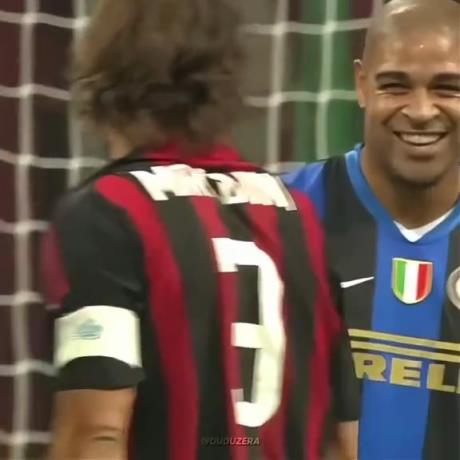 当年阿德里亚诺在禁区内的杀伤力有多强？米兰铁血防线很有发言权