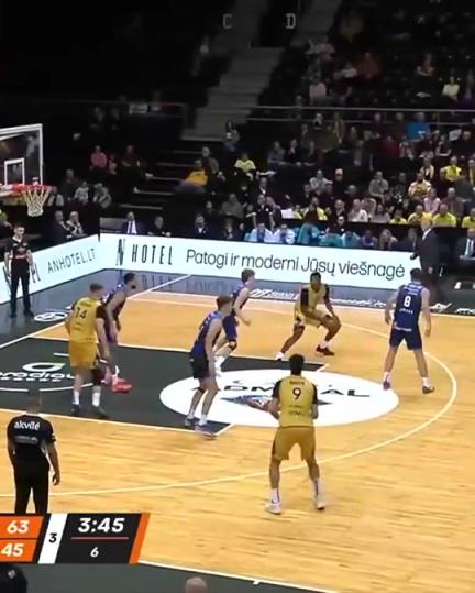 鬼哥！湖人旧将雷迪什之前在立陶宛联赛大杀四方啊！