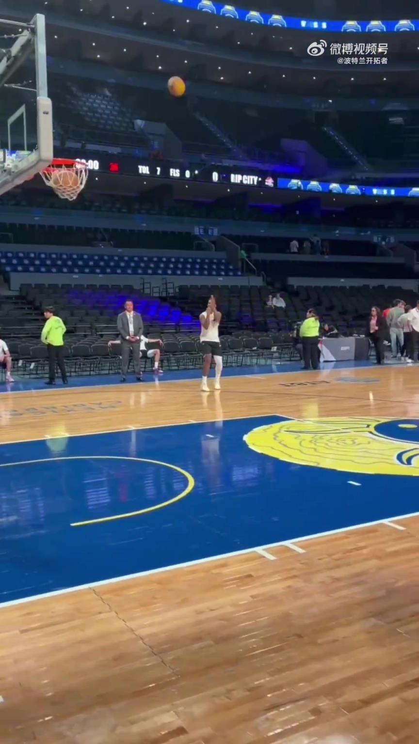 备战G联盟季后赛！杨瀚森赛前热身，看上去状态相当不错！