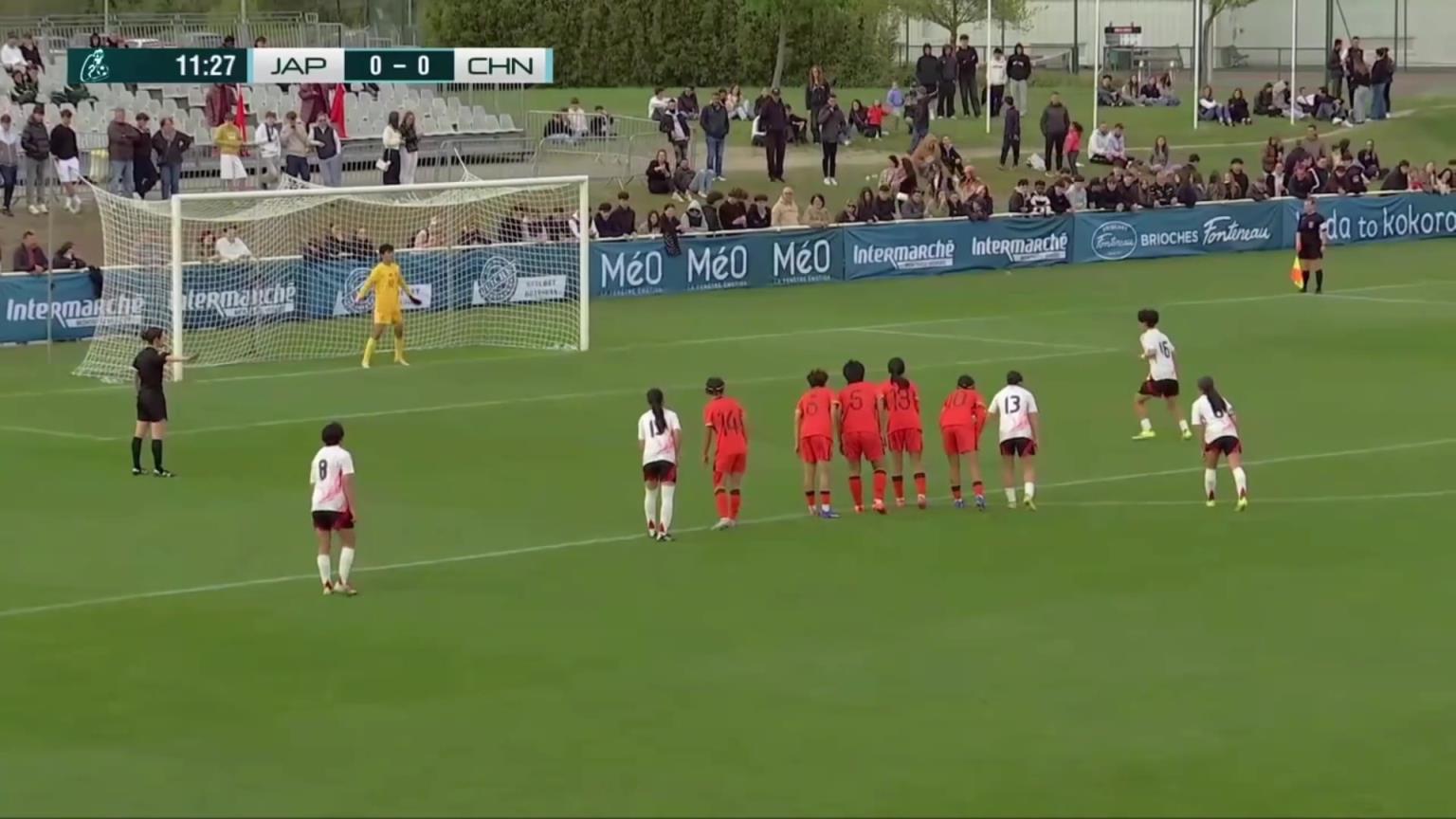 中国U16女足丢球!童苏欣犯规送点!林祐未点射破门!